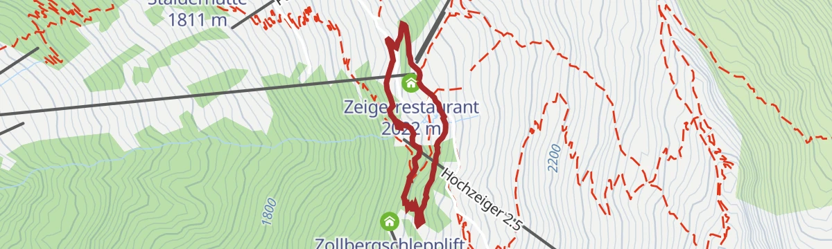 Route map: Rundwanderweg ZirbenPark